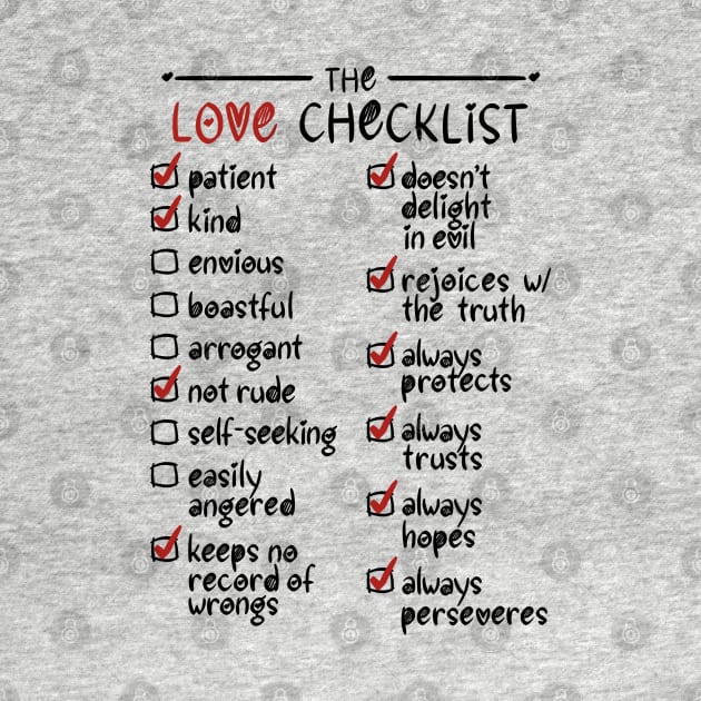 The Love Checklist by Sketchbook ni Abi